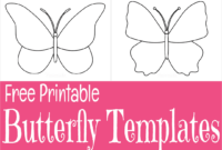 Free Printable Butterfly Templates Outlines