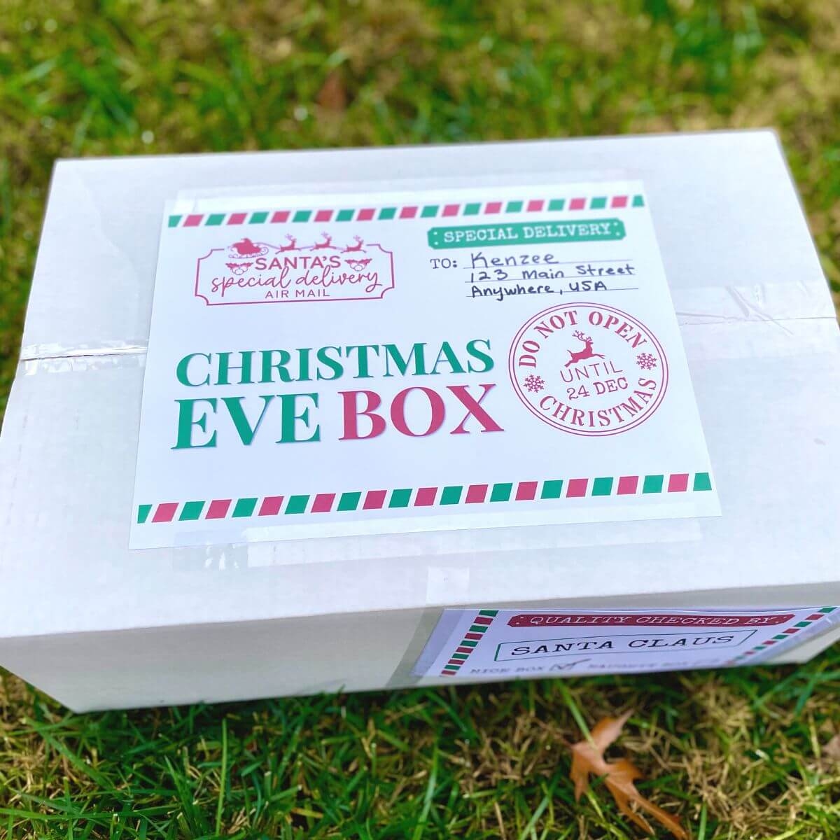 Free Printable Christmas Eve Box Templates