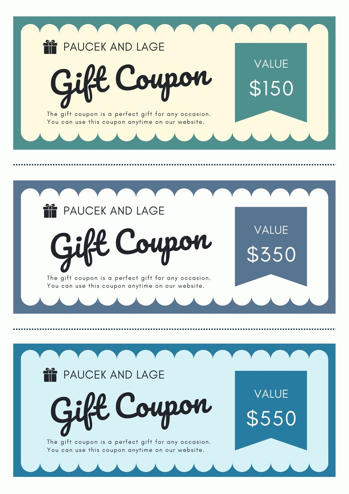 Free Printable Customizable Coupon Templates Canva