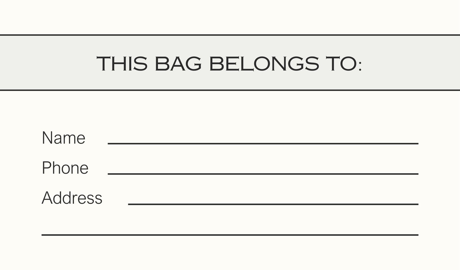 Free Printable Customizable Luggage Tag Templates Canva