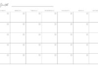 Free Printable Customizable Monthly Calendar Templates Canva