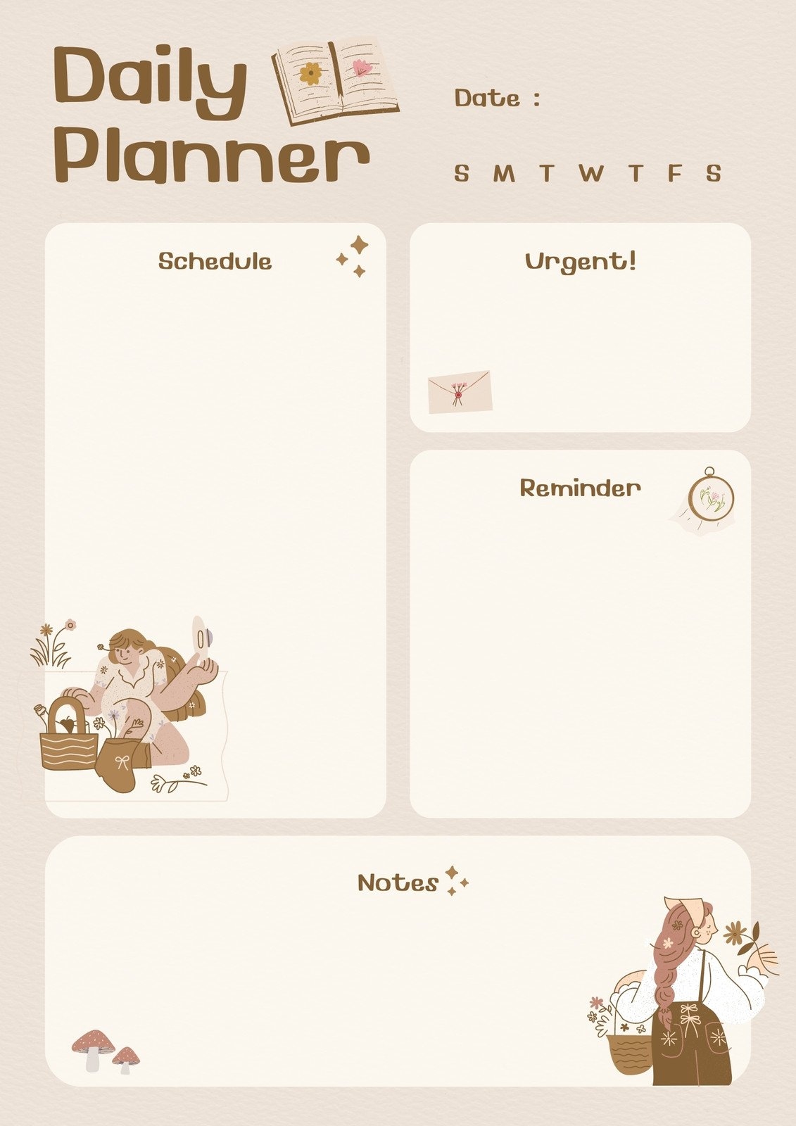 Free Printable Cute Planner Templates To Edit Online Canva