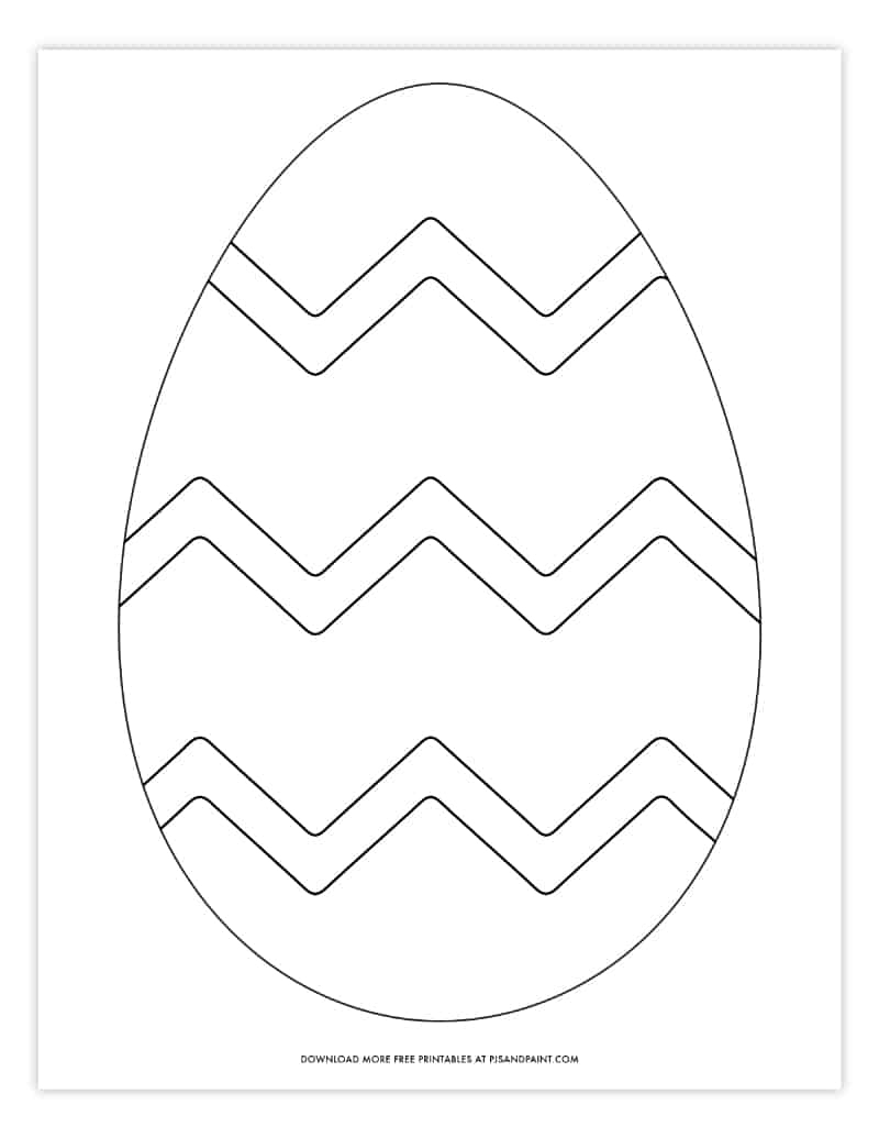 Free Printable Easter Egg Coloring Pages Easter Egg Template