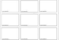 Free Printable Flash Cards Template