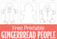 Free Printable Gingerbread Man Templates Coloring Pages