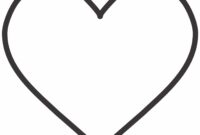 Free Printable Heart Template 6 Sizes Of Heart Outlines Small Medium Large