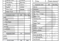 Free Printable Heavy Equipment Work Order Template Excel