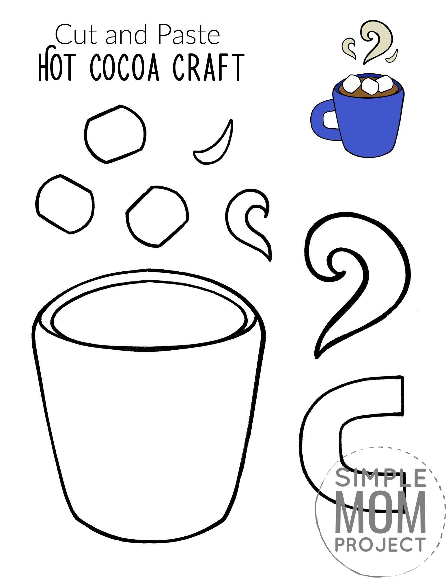 Hot Cocoa Mug Template Printable