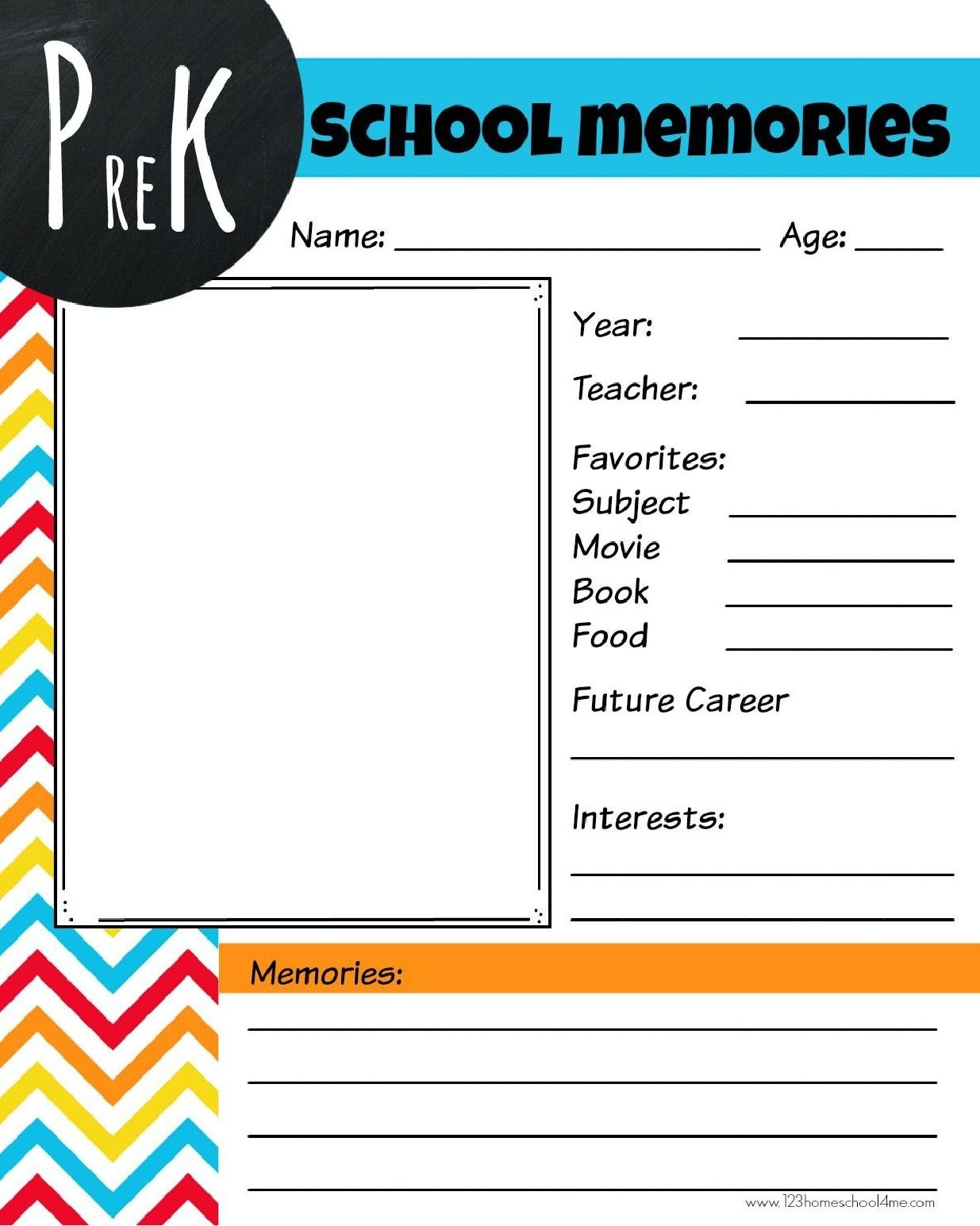 Free Printable Memory Book 123 Homeschool 4 Me