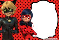 FREE Printable Miraculous Ladybug Invitation Templates Drevio Free And Printable Custom Invitation Templates