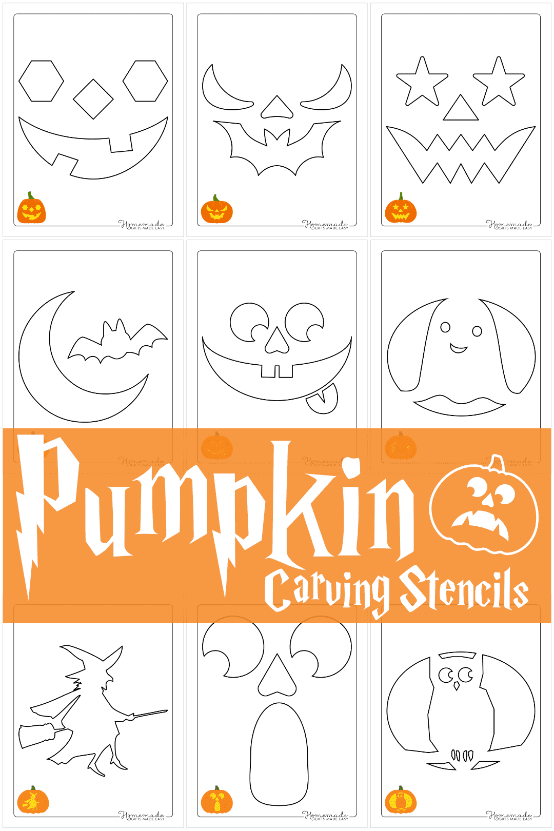 Free Printable Pumpkin Carving Stencils Templates For Halloween