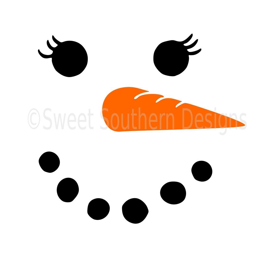 Free Printable Snowman Face Template