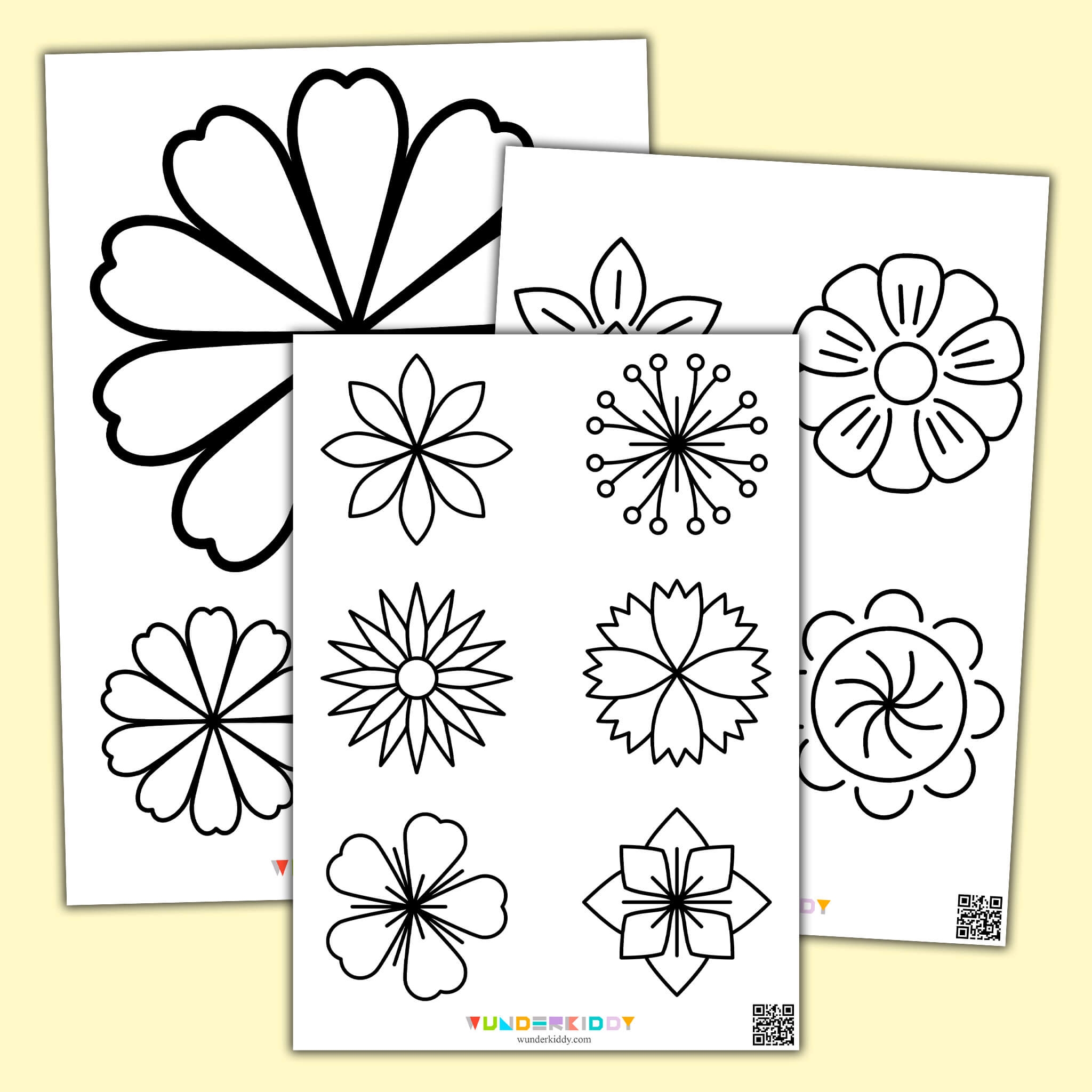 Printable Flower Template Pattern Pdf