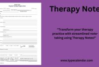 Free Printable Therapy Notes Templates PDF Progress Notes