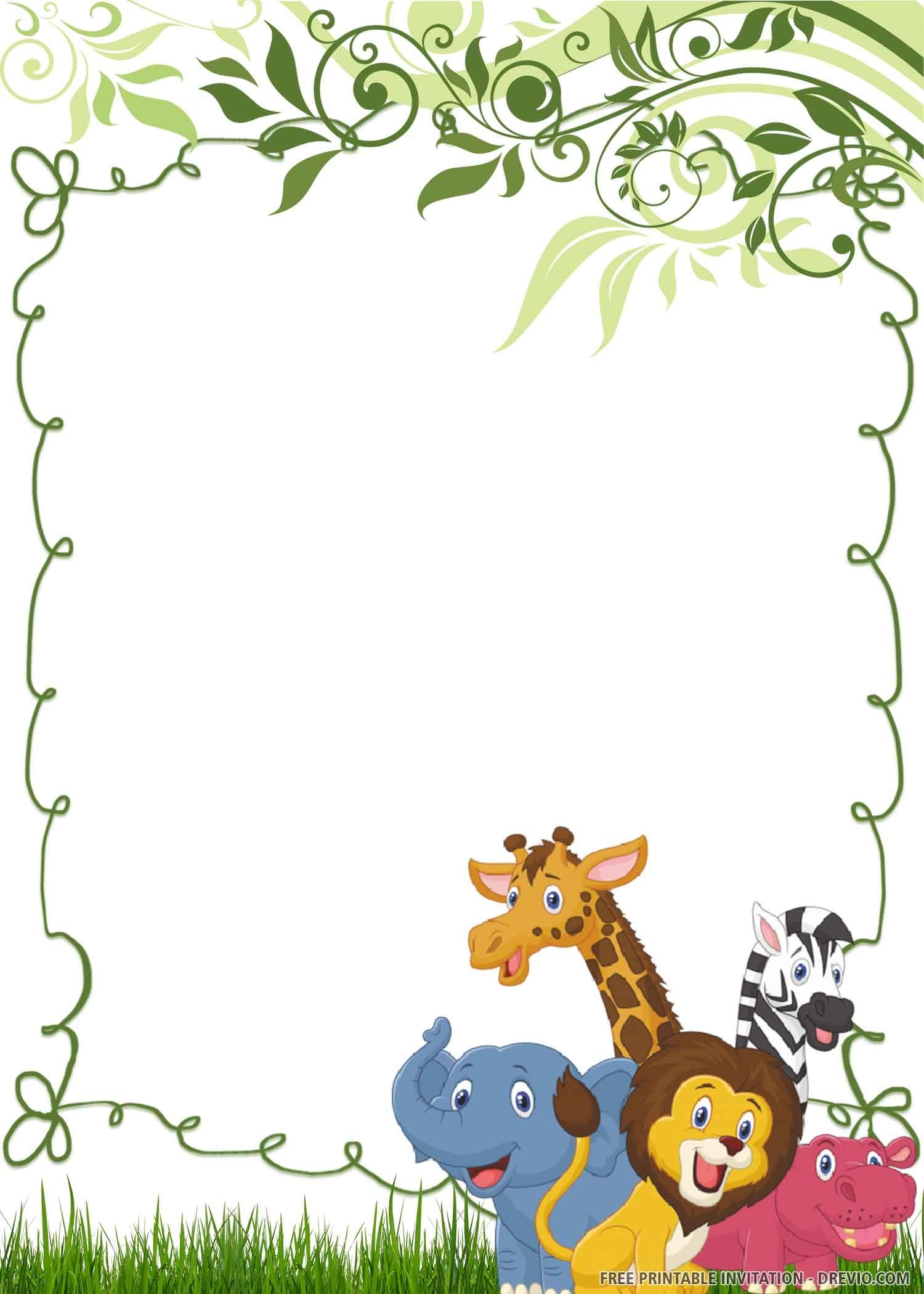 FREE PRINTABLE Wild One Birthday Invitation Templates