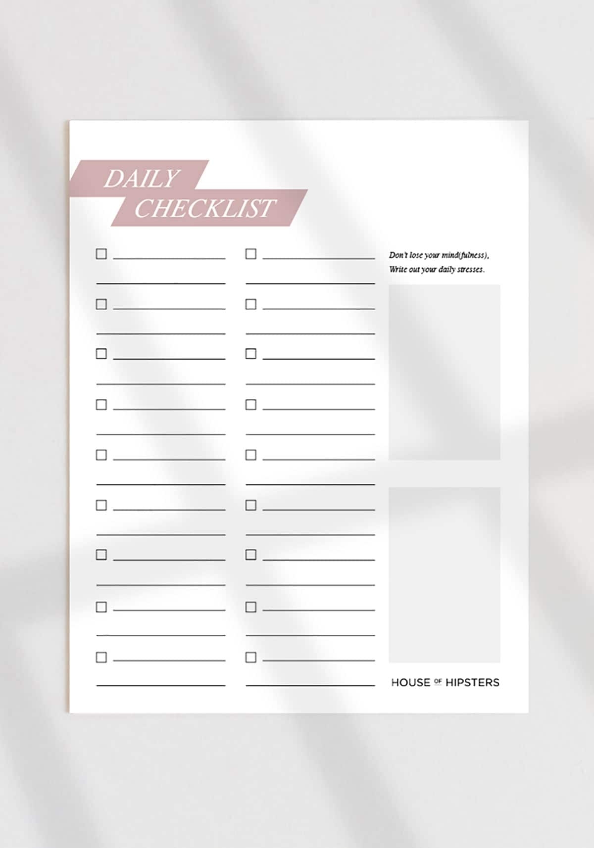 Printable Home Renovation Checklist Template