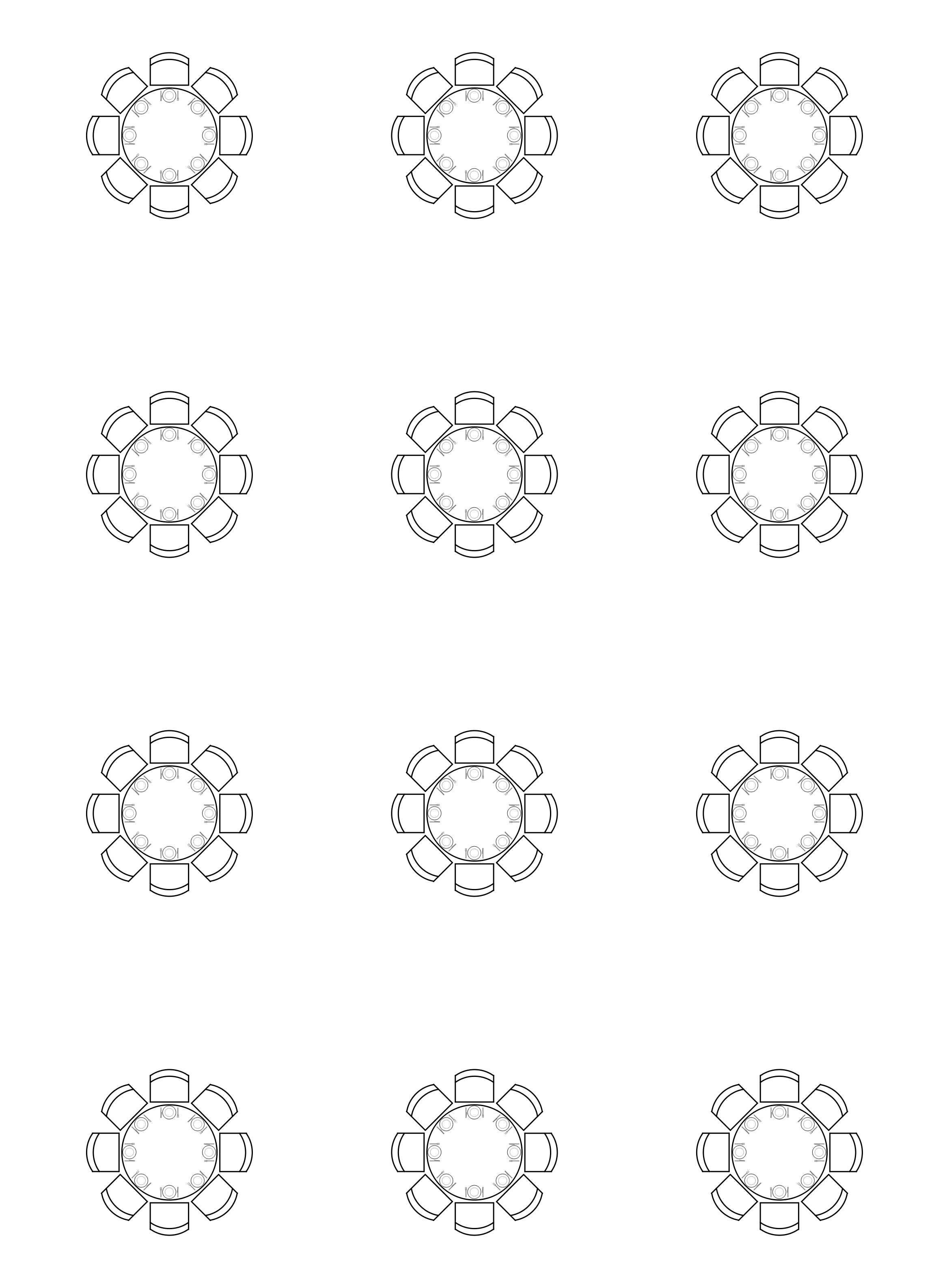 Printable Round Table Seating Chart Template