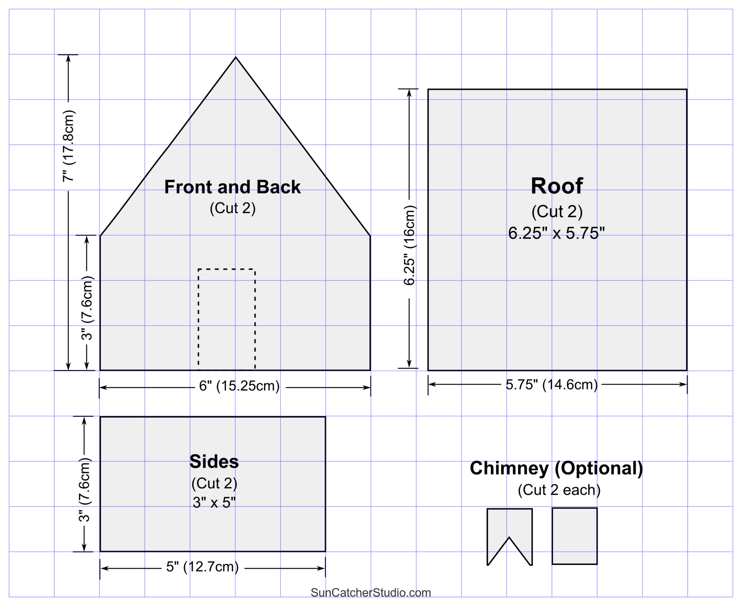 Gingerbread House Templates Printable Patterns Stencils DIY Projects Patterns Monograms Designs Templates