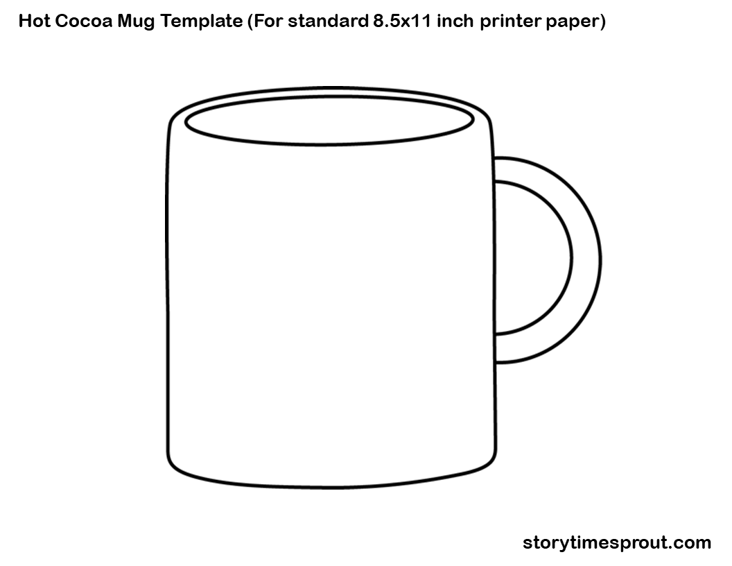 Hot Cocoa Mug Template Printable