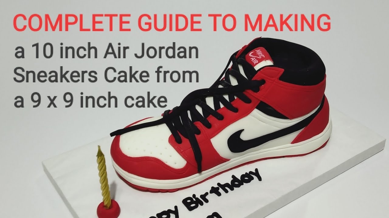 Printable Jordan Shoe Cake Template