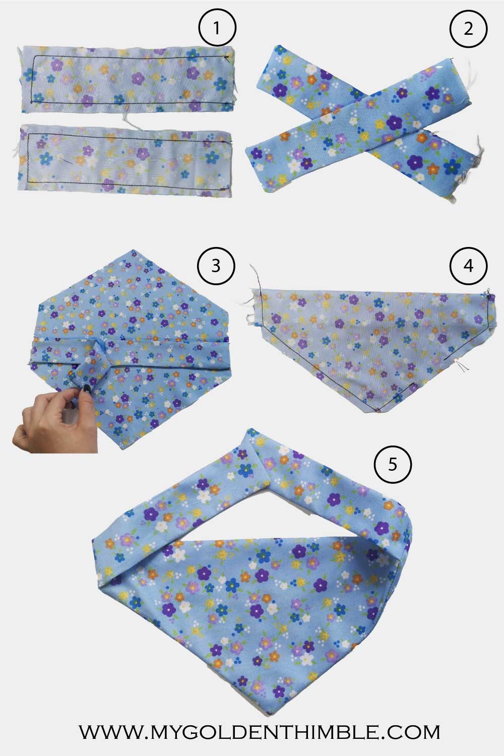 Printable Template Printable Dog Bandana Pattern