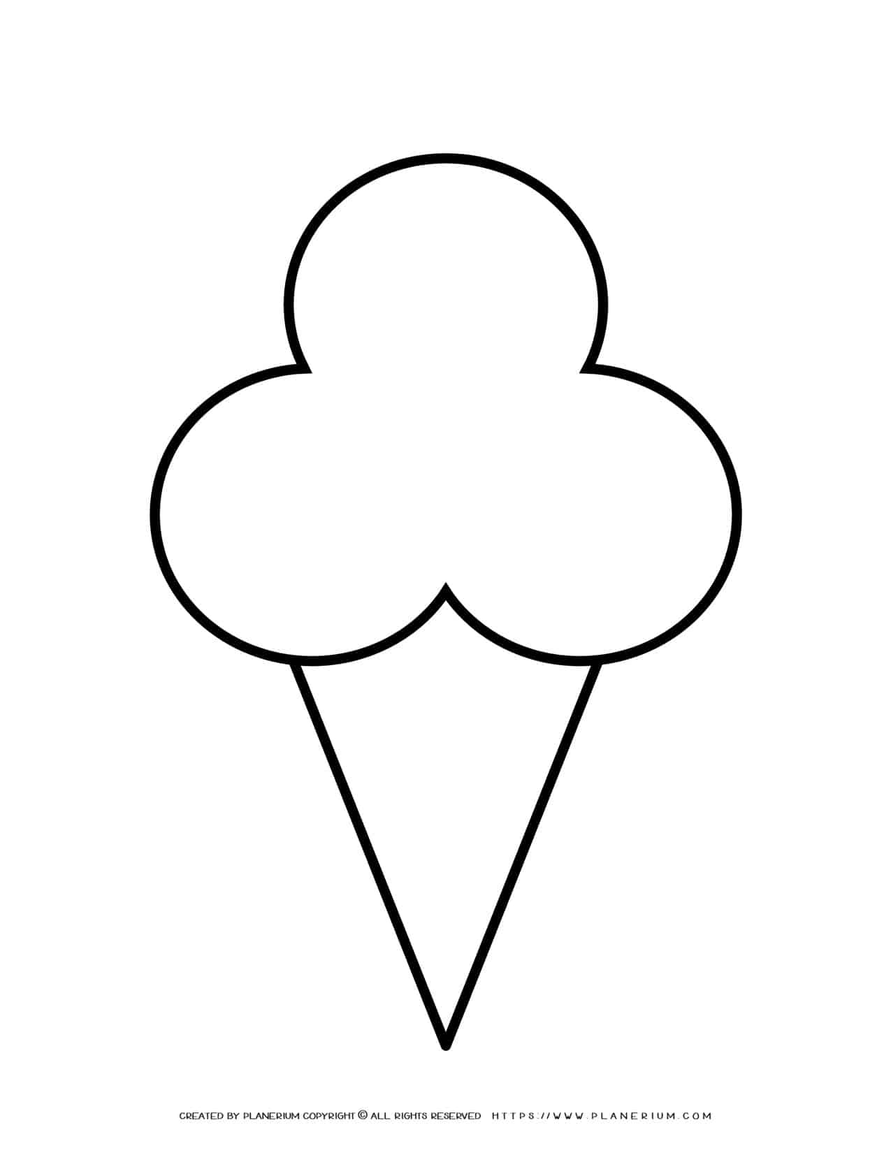 Ice Cream Cone Template Planerium