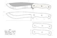 Knife Drawing knife Sketch knife Templates Printable custom Knife Knife Plans Knife Design knife Shape Etsy