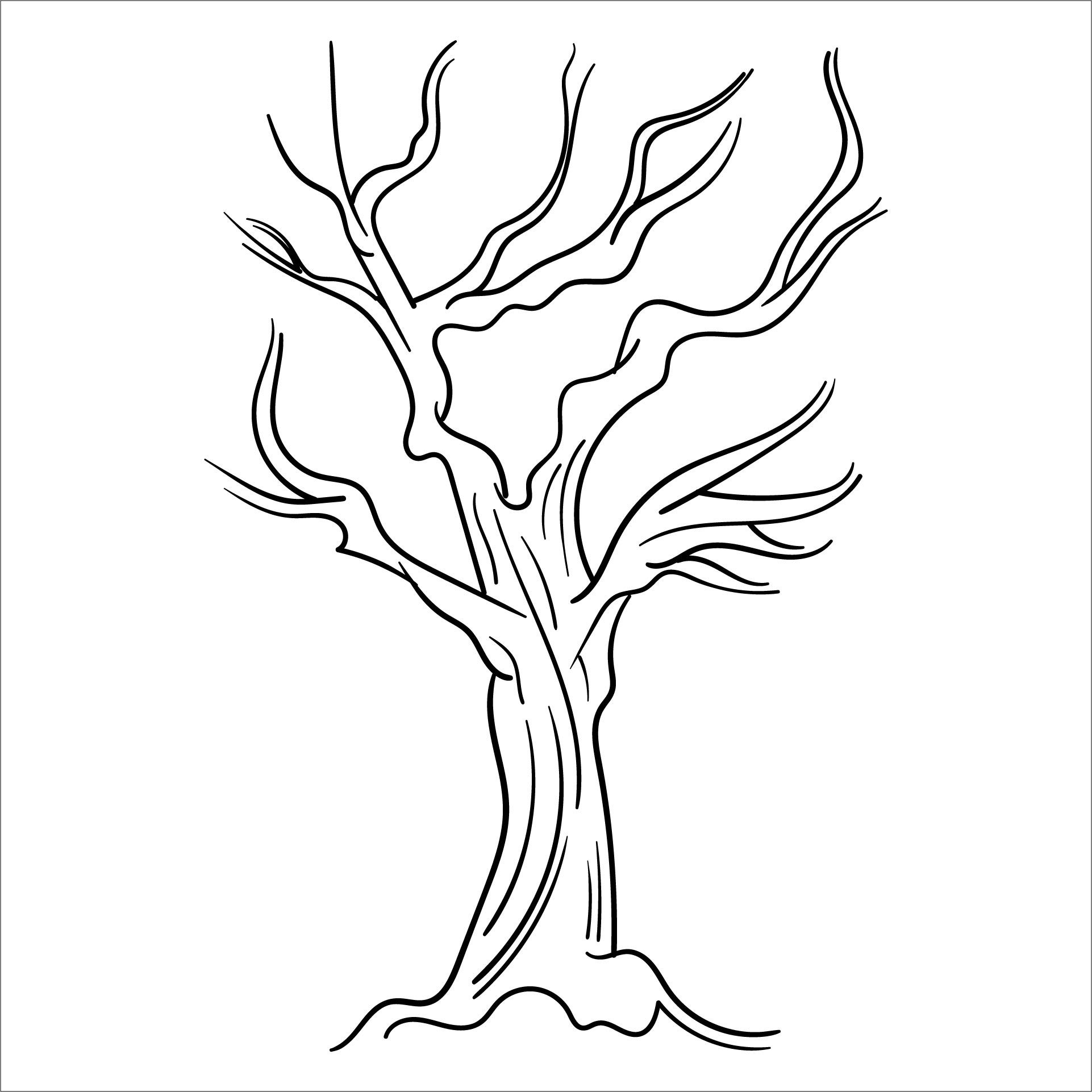 Large Tree Pattern 10 Free PDF Printables Printablee