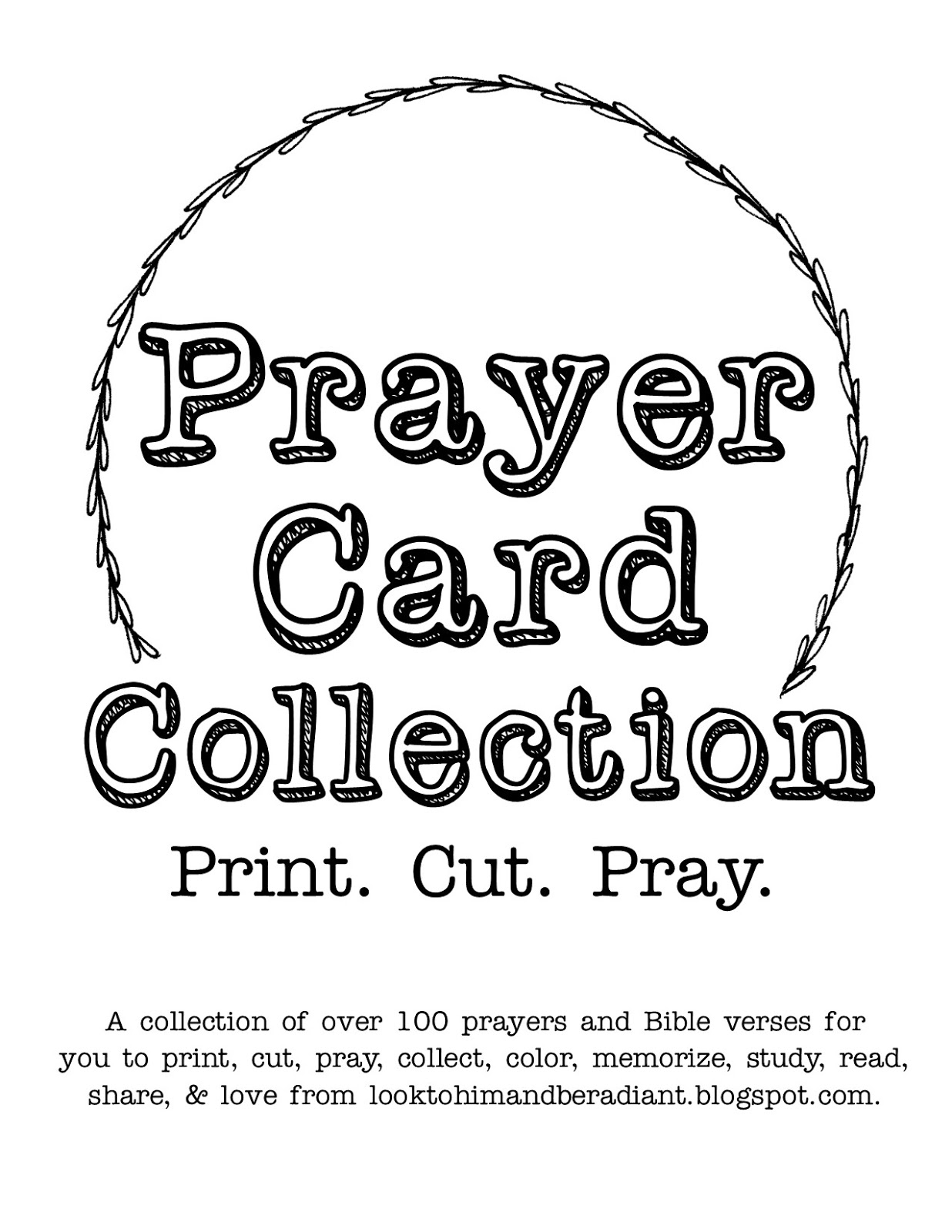 Free Printable Prayer Cards Template