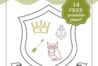 Medieval Times Fun Create A Coat Of Arms Activity FREE Printable Happy Strong Home