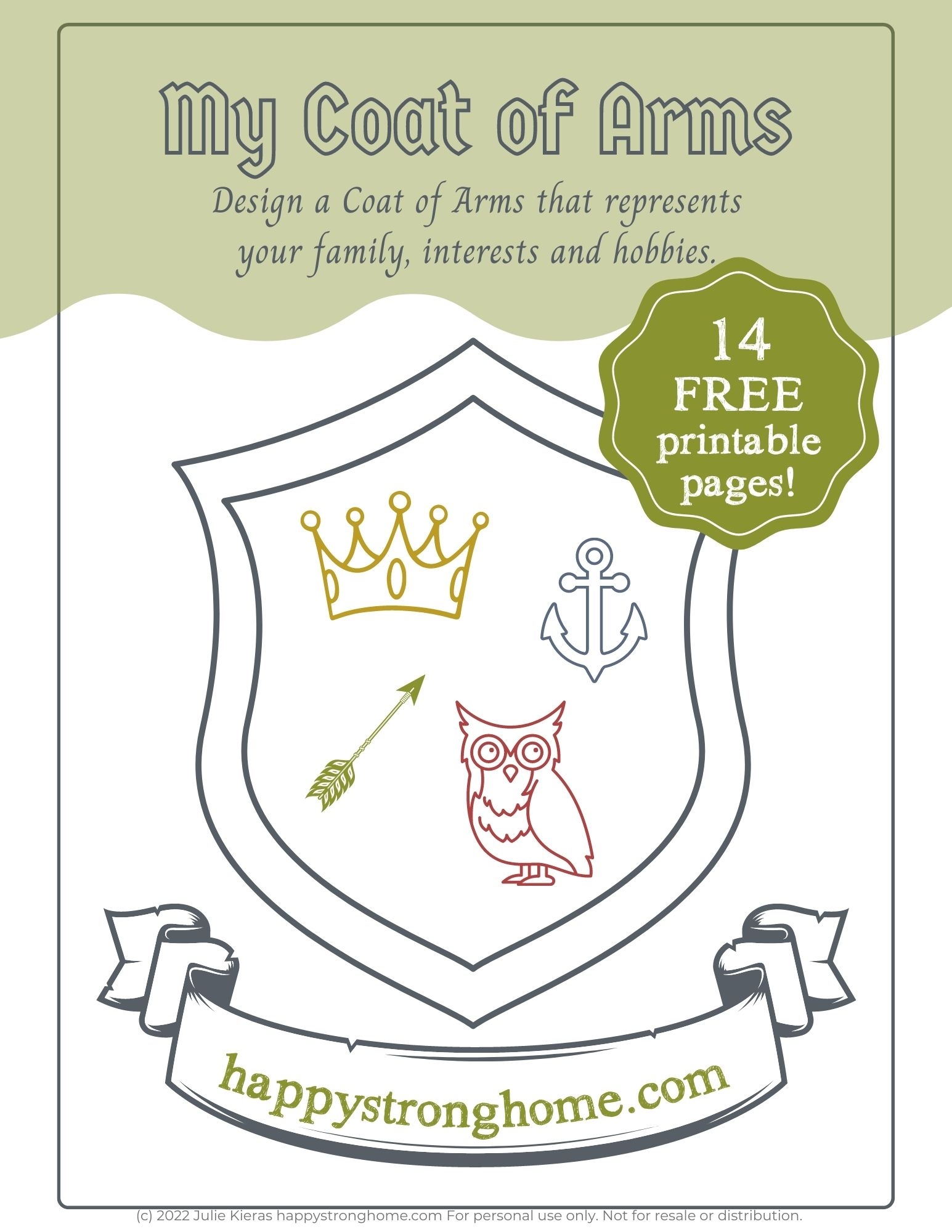 Medieval Times Fun Create A Coat Of Arms Activity FREE Printable Happy Strong Home