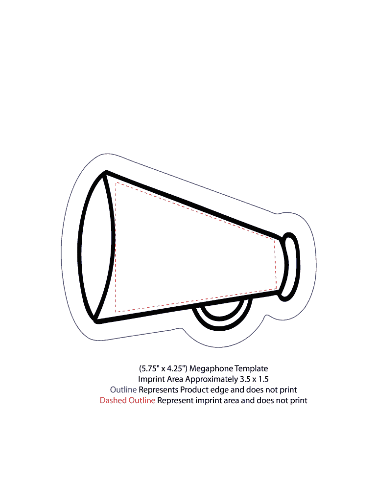 Megaphone Printable Template Fill Online Printable Fillable Blank PdfFiller