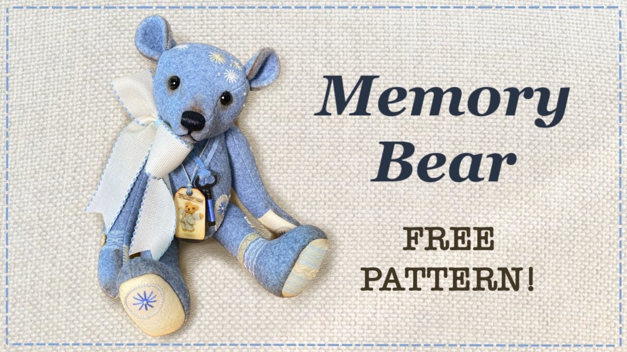 Template Free Downloadable Memory Bear Sewing Pattern Free Printable