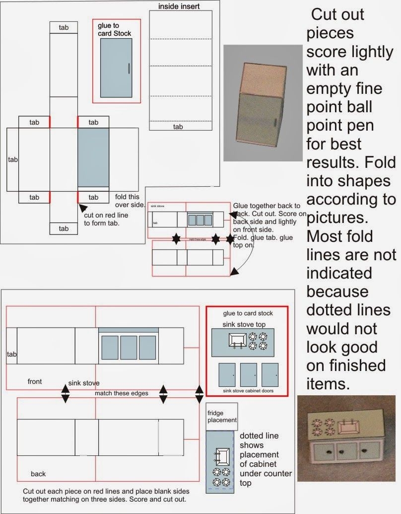 Cut Out Free Printable Dollhouse Furniture Templates