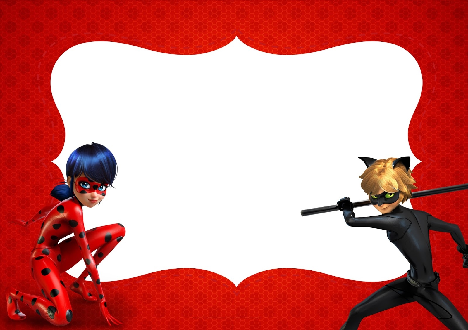 Free Printable Miraculous Ladybug Invitation Template