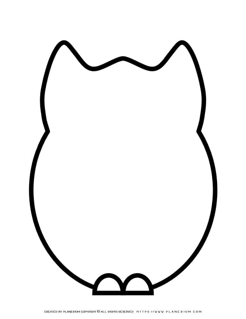 Cut Out Free Printable Owl Template