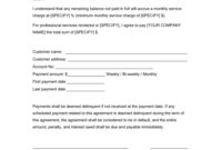 Payment Agreement Template Download