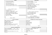 Personal Financial Statement Template Fill Online Printable Fillable Blank PdfFiller