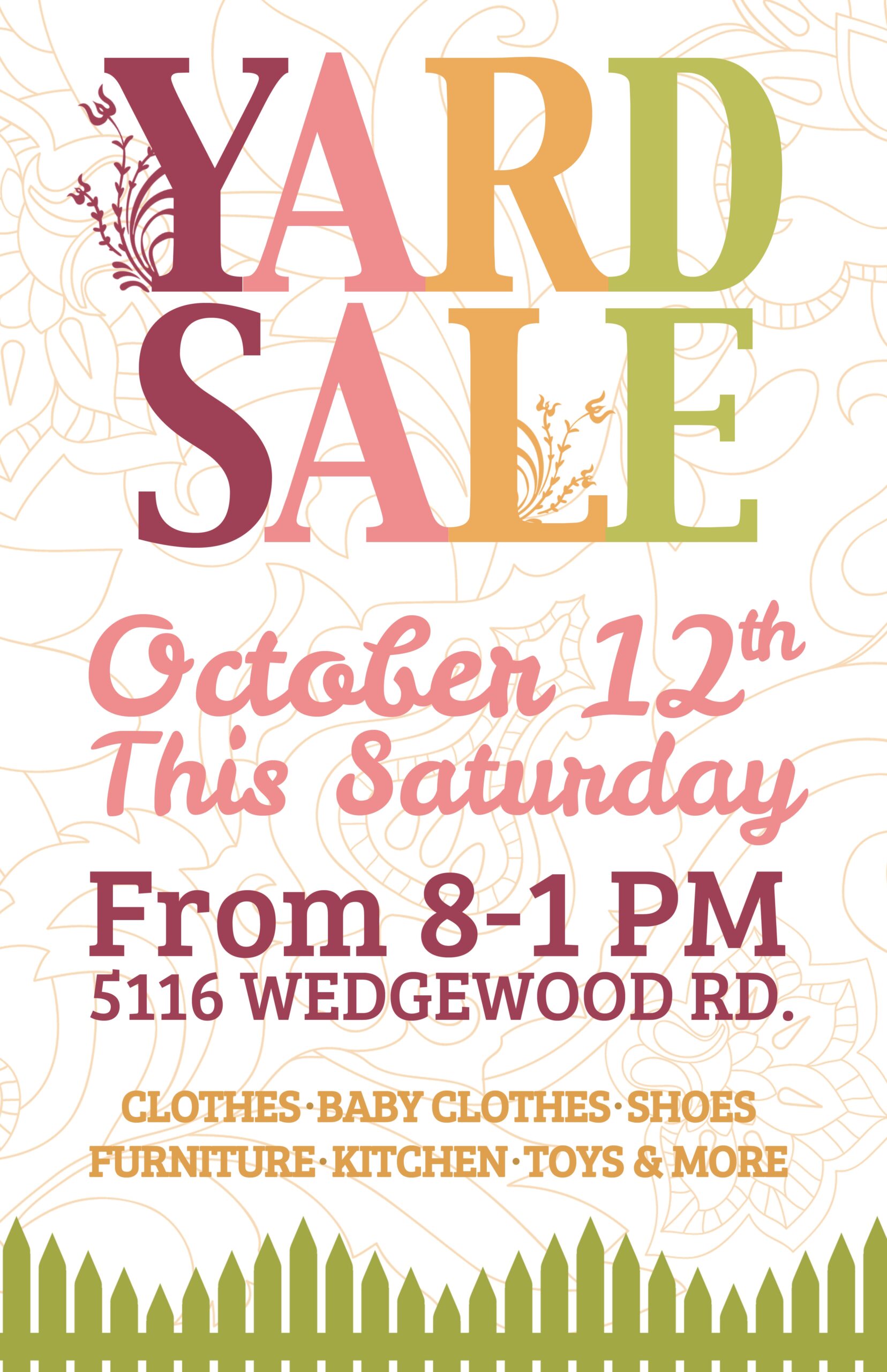 Free Printable Yard Sale Flyer Templates