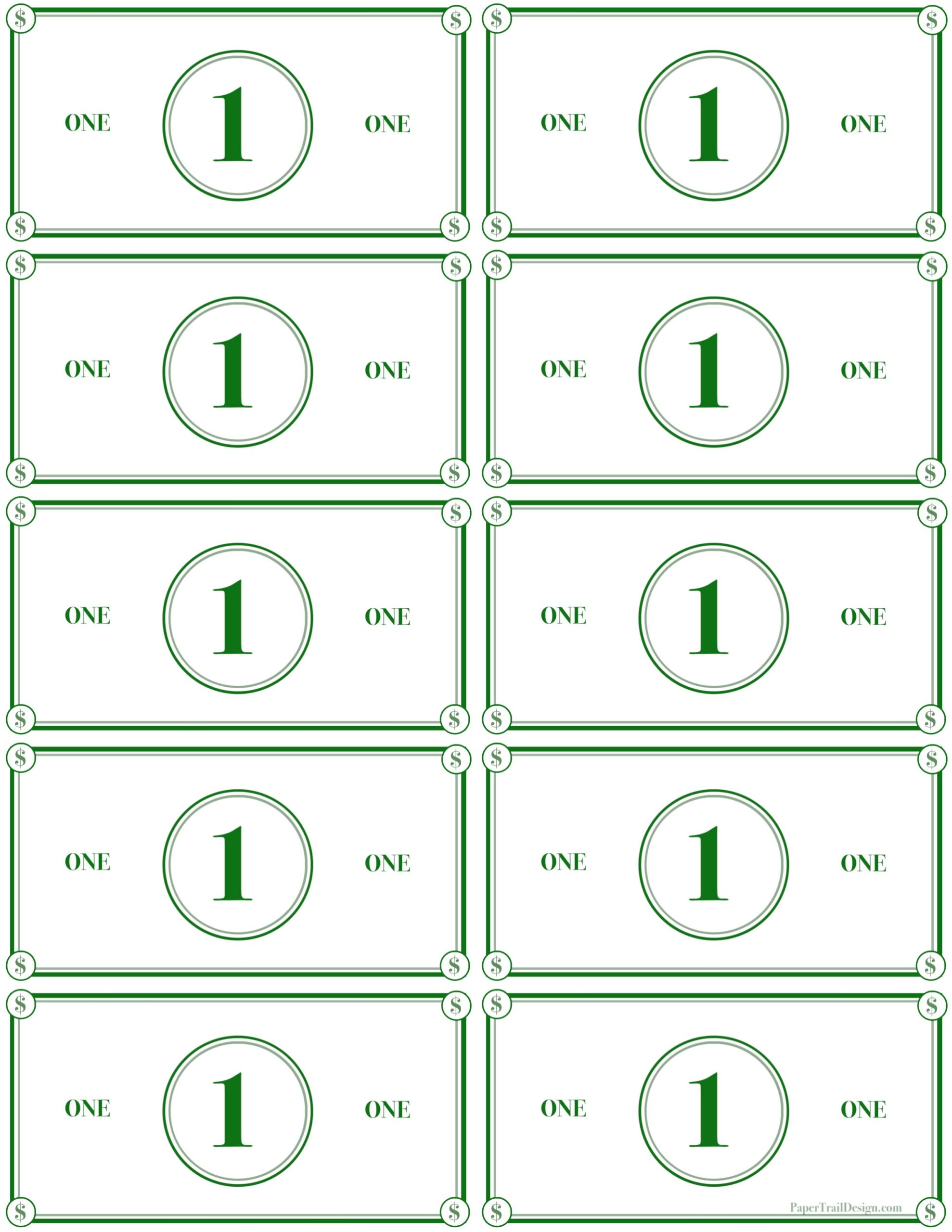 Free Printable Classroom Money Template