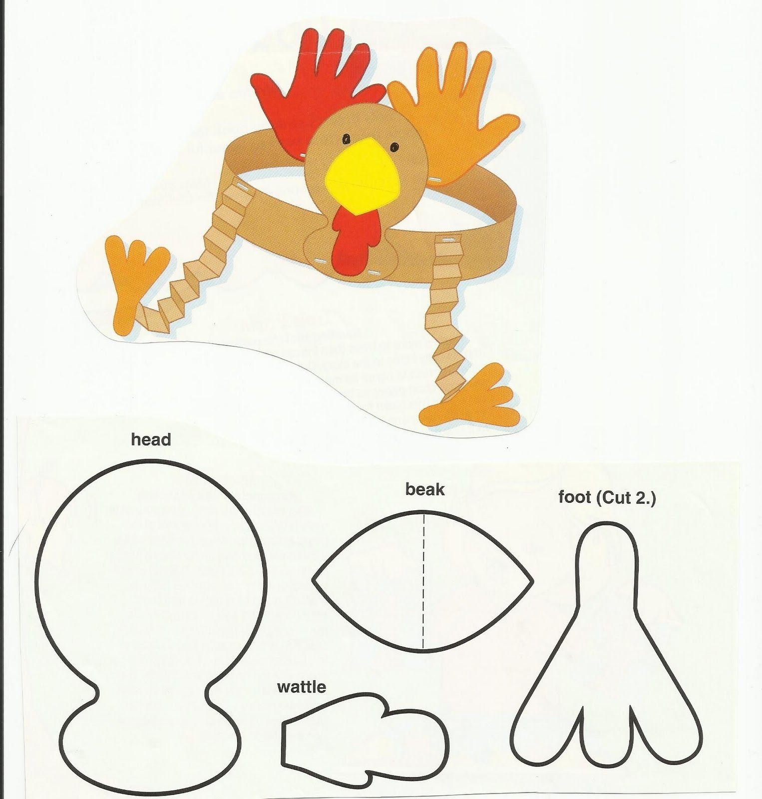 Preschool Thanksgiving Crafts 14 Free PDF Printables Printablee