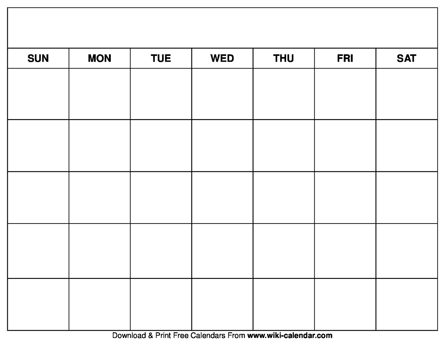 Printable Blank Calendar Templates Wiki Calendar