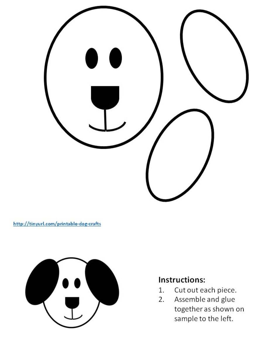 Printable Dog Patterns With Simple Shapes For Kids Crafts HubPages