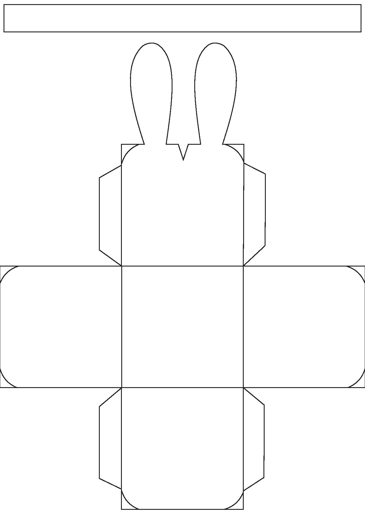 Printable Full Page Easter Basket Template