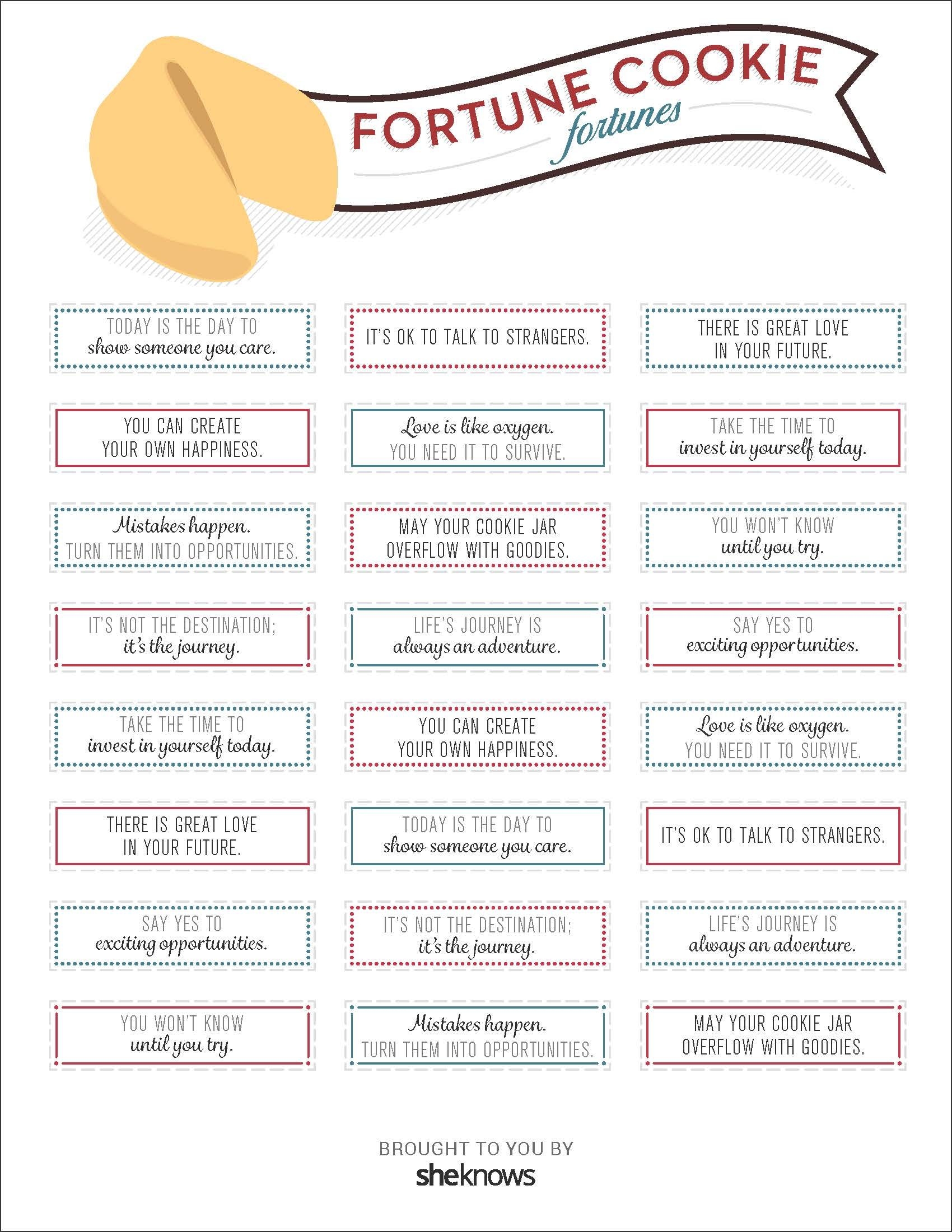 Printable Fortune Cookie Quotes QuotesGram