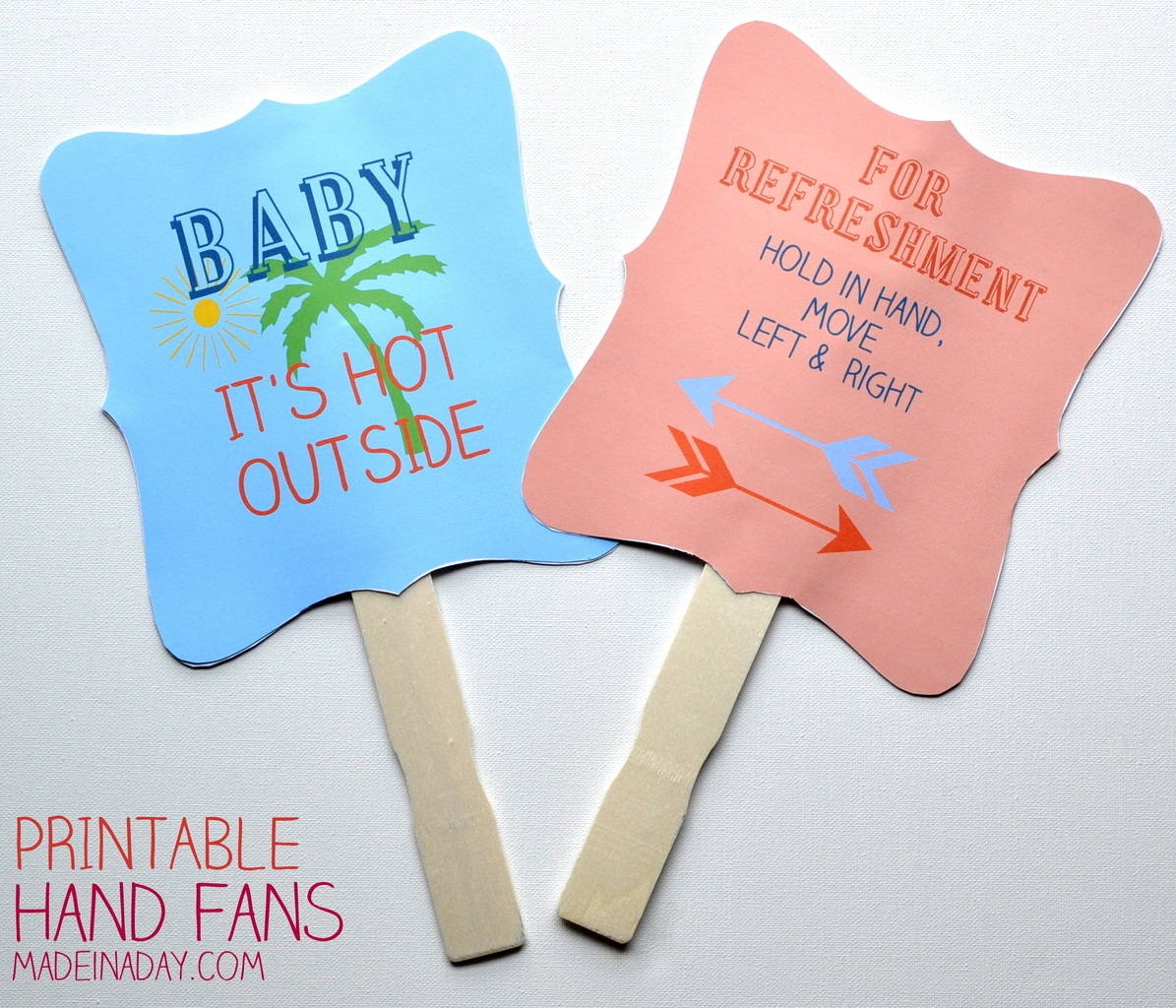 Printable Hand Fan