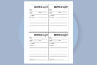 Printable Message Form Missed Call PDF Phone Message Memo Template Minimalistic Message Form For Work Etsy