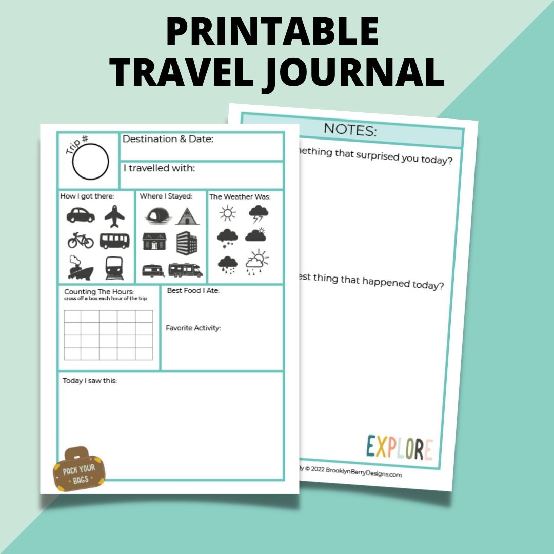 Free Printable Travel Journal Template