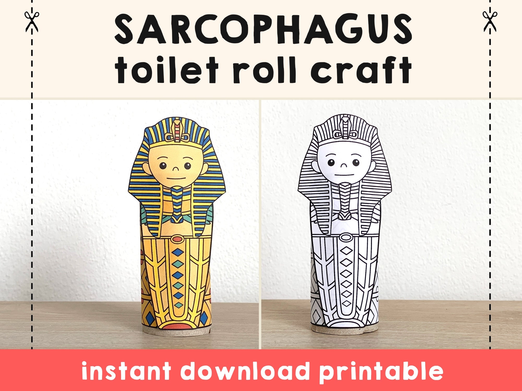 Free Printable Sarcophagus Template Printable