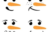 Snowman Face Template 10 Free PDF Printables Printablee